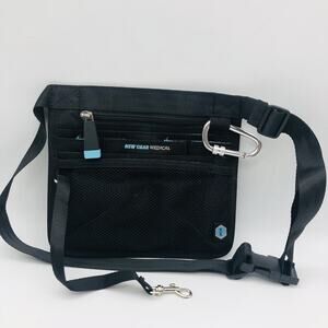 New Gear Medical Anti-Microbial Medical Supply Organizer Belt Bag 8”x7” Black